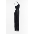 Iron silver jumpsuit with shoulder girdle